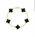 Pulsera Clover Black Gold